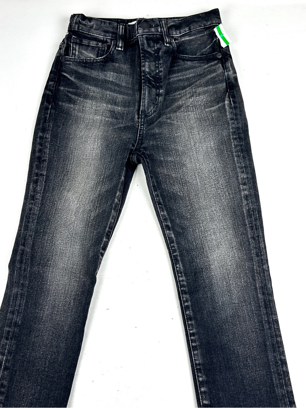 Moussy Vintage Jeans Womens 24x27 Black Skinny Ankle Japanese Denim